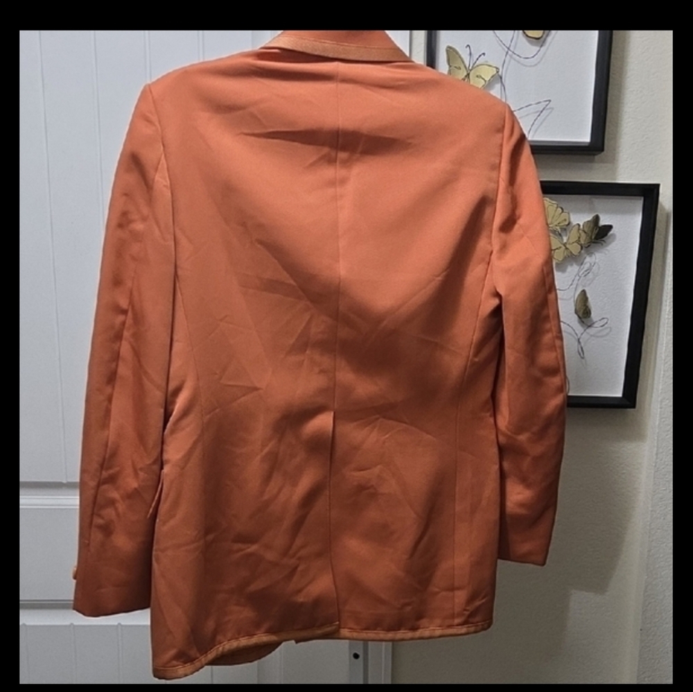 After Six Upcylced Vibrant Orange Blazer - Picture 4 of 4